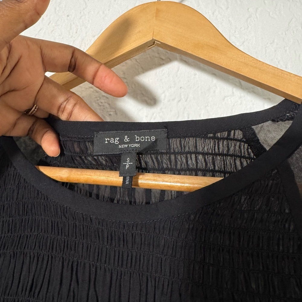 RAG & BONE Celeste Ruffle Blouse - Picture 6 of 7